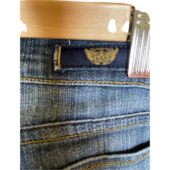 Rock & Republic womens size 24 jeans in EUC beautiful back pocket design - Picture 4 of 6